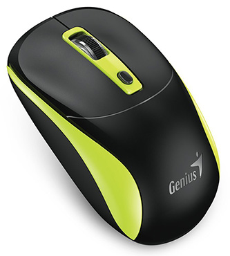 Genius NX-7123 Mysz bezprzewodowa, czarno-zielona, 1200DPI