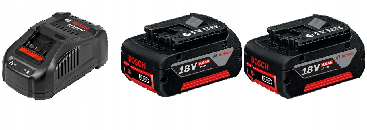 Zestaw ładowarka i 2 akumulatora Bosch Starter-Set 18V 2x Gba 18 V 5.0 Ah