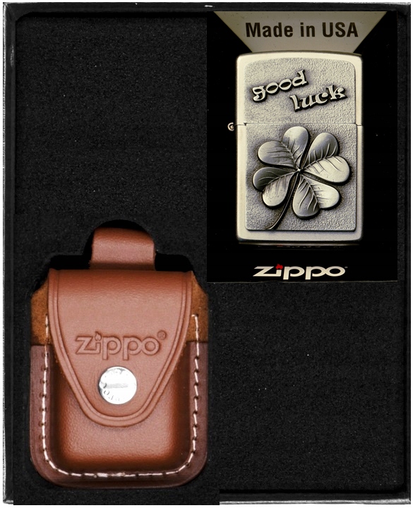 Zestaw Zippo Zapalniczka Good Luck Cover prezentowy*nr2