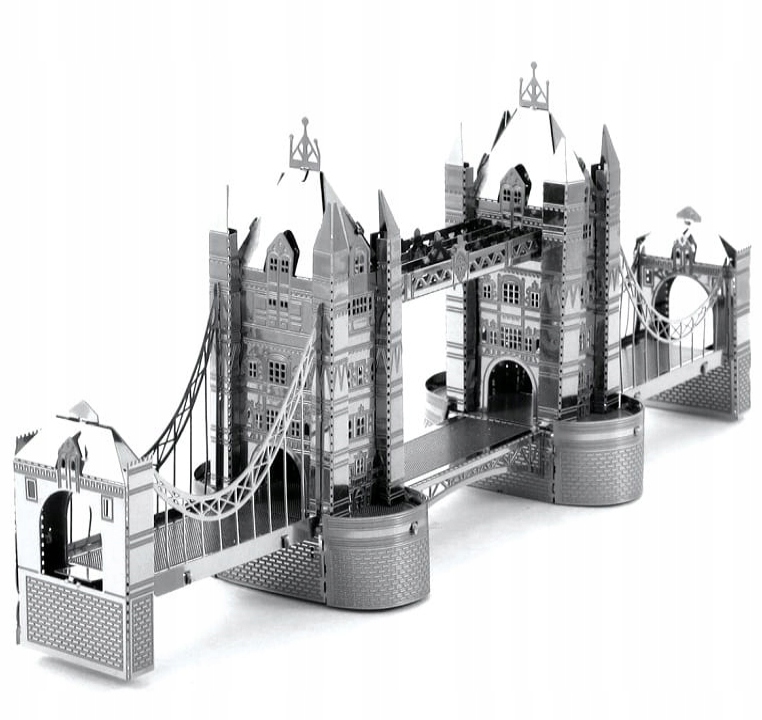 Металлическая земля Лондонская башня моста металлическая модель 3D