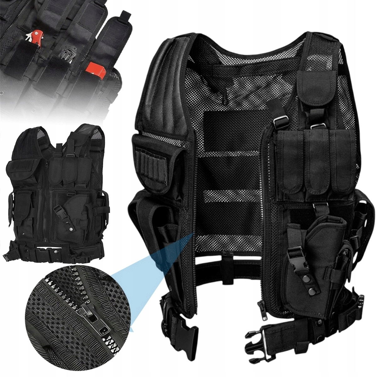 Chest Rig Vesta typu Personal Body Armor Nastavitelná vojenská taktická