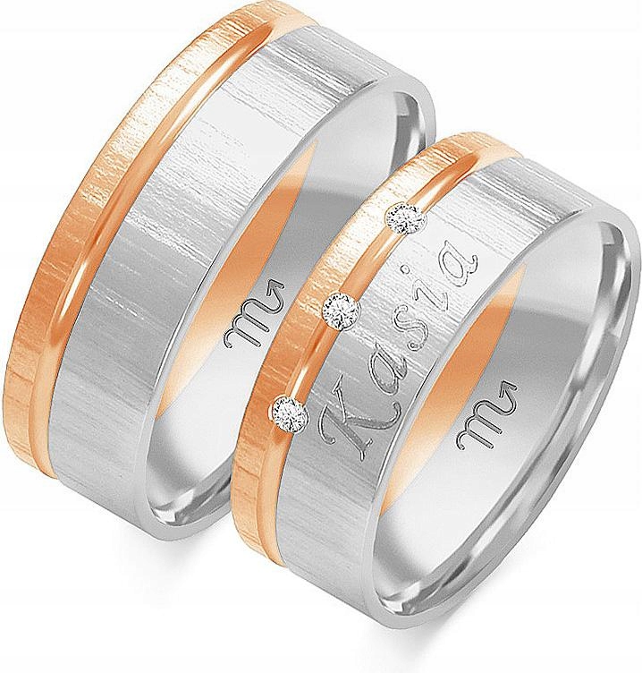 Zlaté snubní prsteny pro svatební pár, rok 585, 26 27 28, jedinečná kolekce svatba