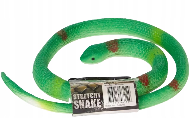 

Wąż zielony gumowy 65cm Stretchy Snake