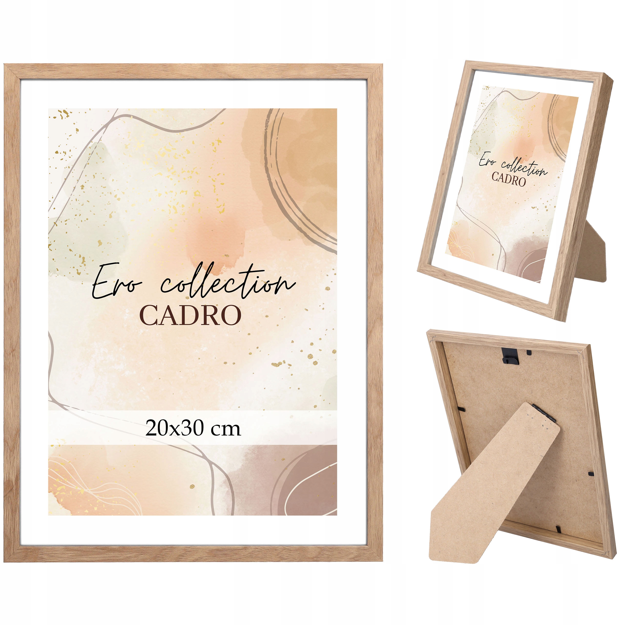 

Ramka na zdjęcia 20x30 ramki brąz stojąca nóżka