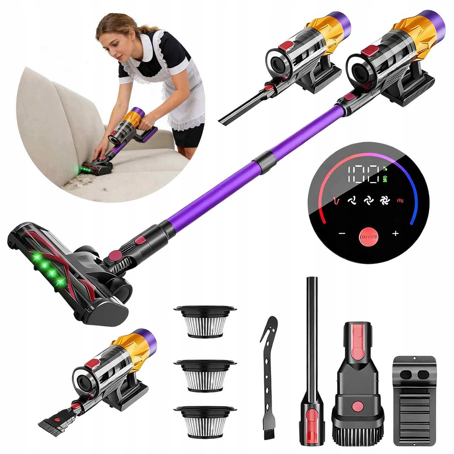 Vysavač do auta a domácnosti 35 KPa s dlouhou dobou provozu