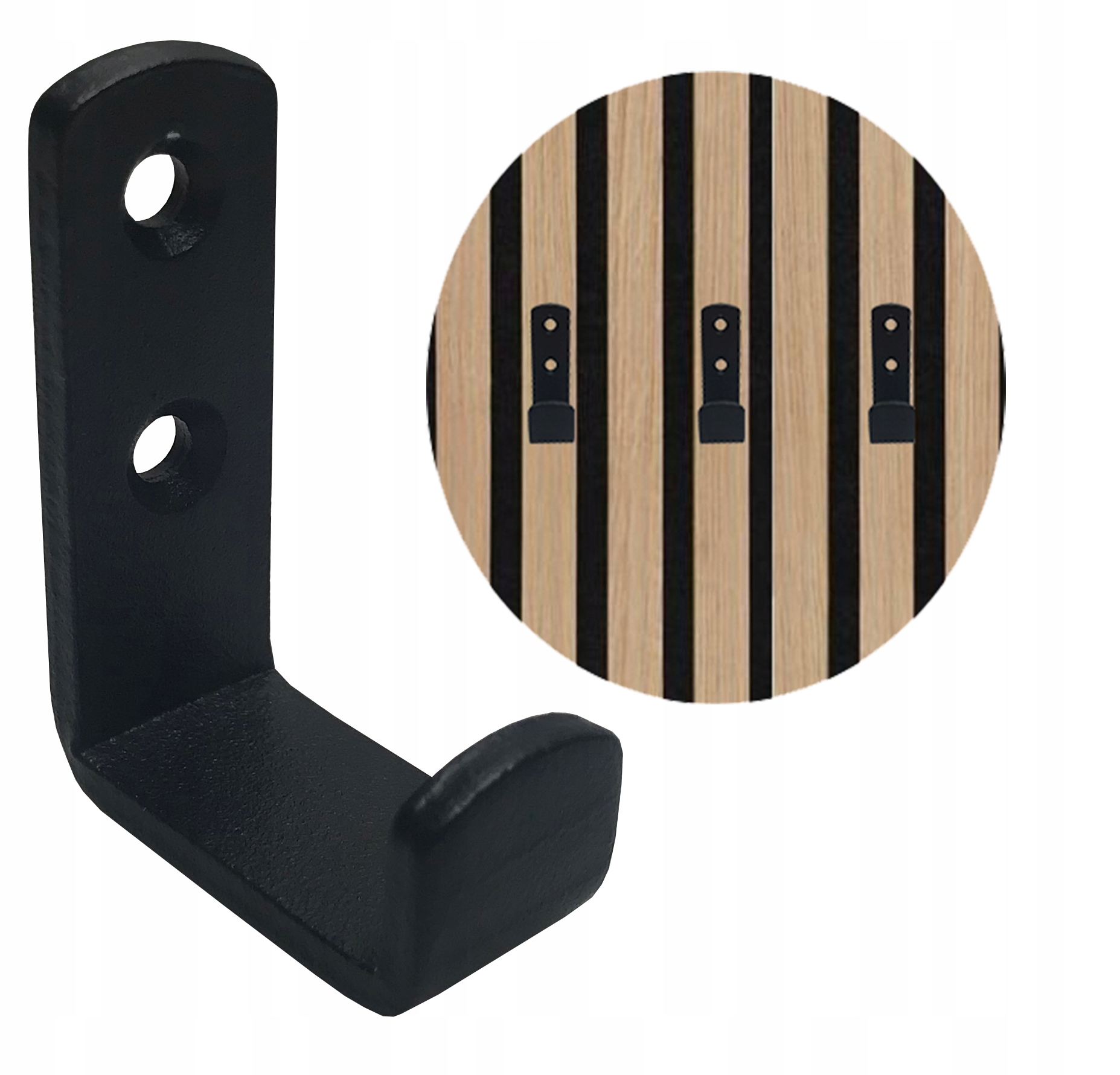 

Wieszak Ścienny Haczyk Lamele Ubrania Przedpokój