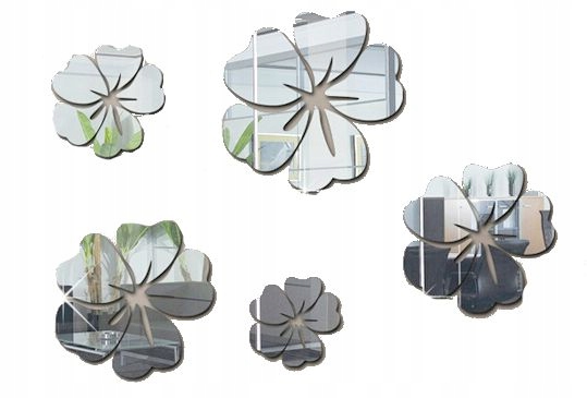 

Naklejki na ścianę ścienne Lustrzane Kwiaty 5szt