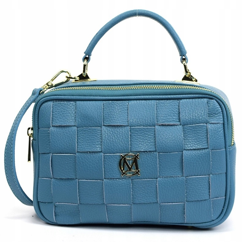 TOREBKA MASSIMO CONTTI SKÓRA PLECIONA TURKUS 888D Marka Massimo Connti