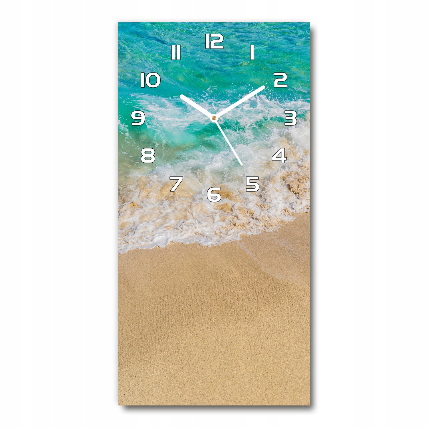 

Zegar szklany ścienny Plaża i morze 30x60 pionowy