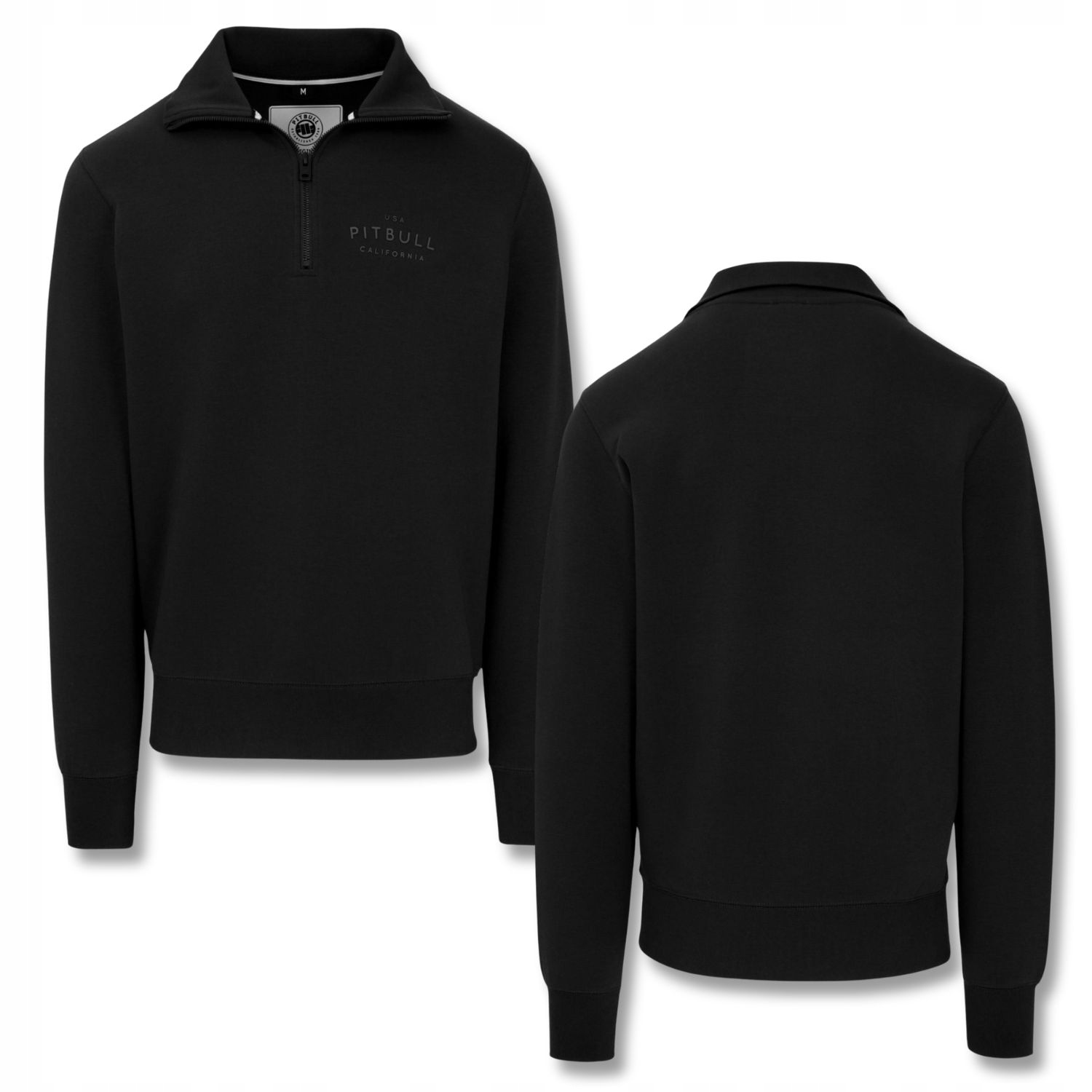 Pánská Mikina na Zip Pitbull Sampson Half Zip Pohodlná Lehká Mírně Elastická