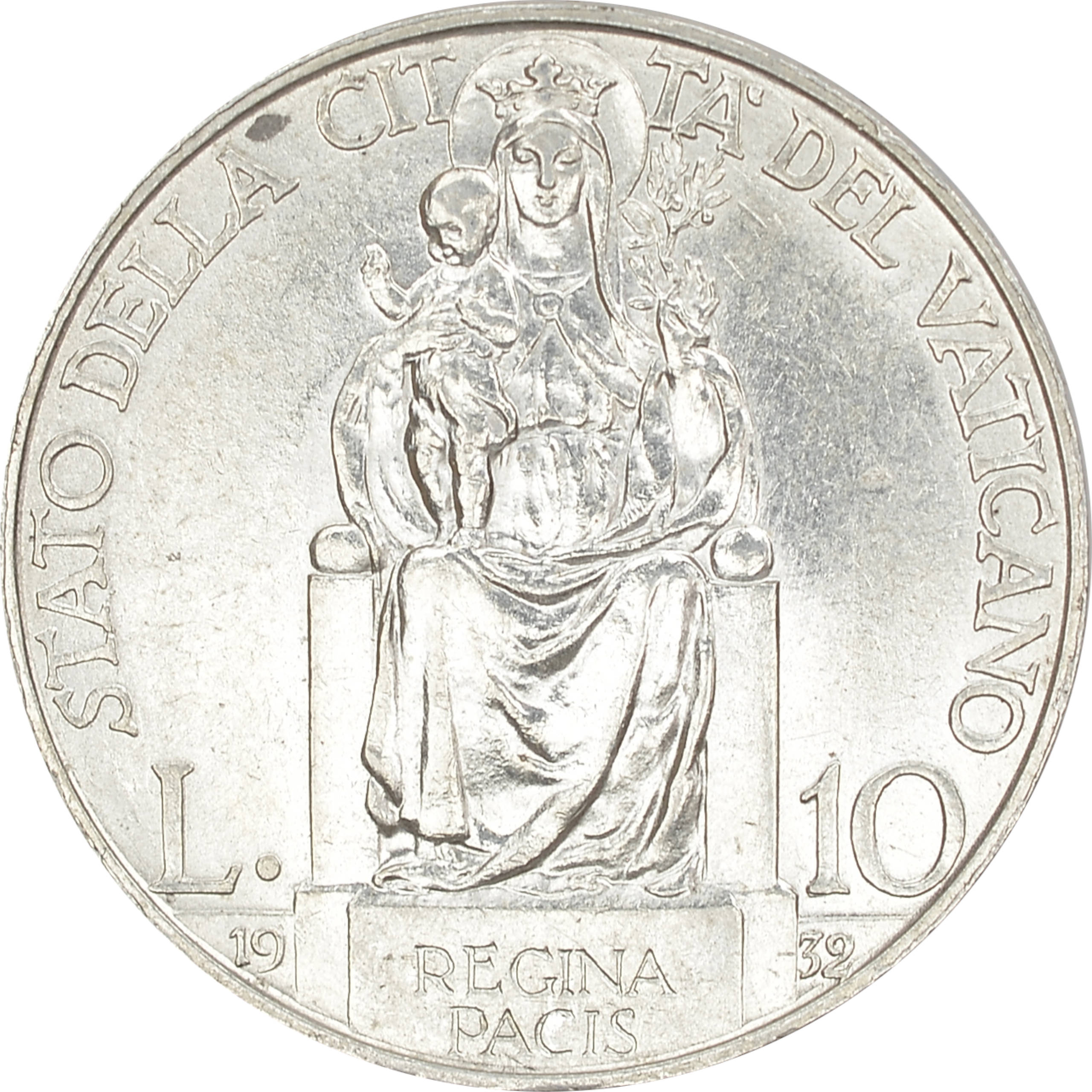 14.WATYKAN, PIUS XI, 10 LIRÓW 1932