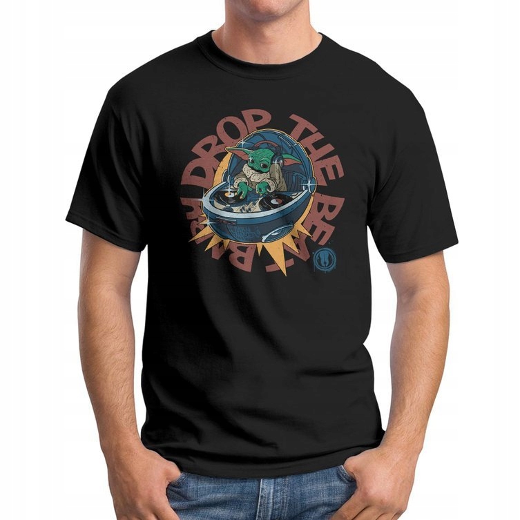 

Koszulka T-Shirt Baby Yoda Drop The Beat XL