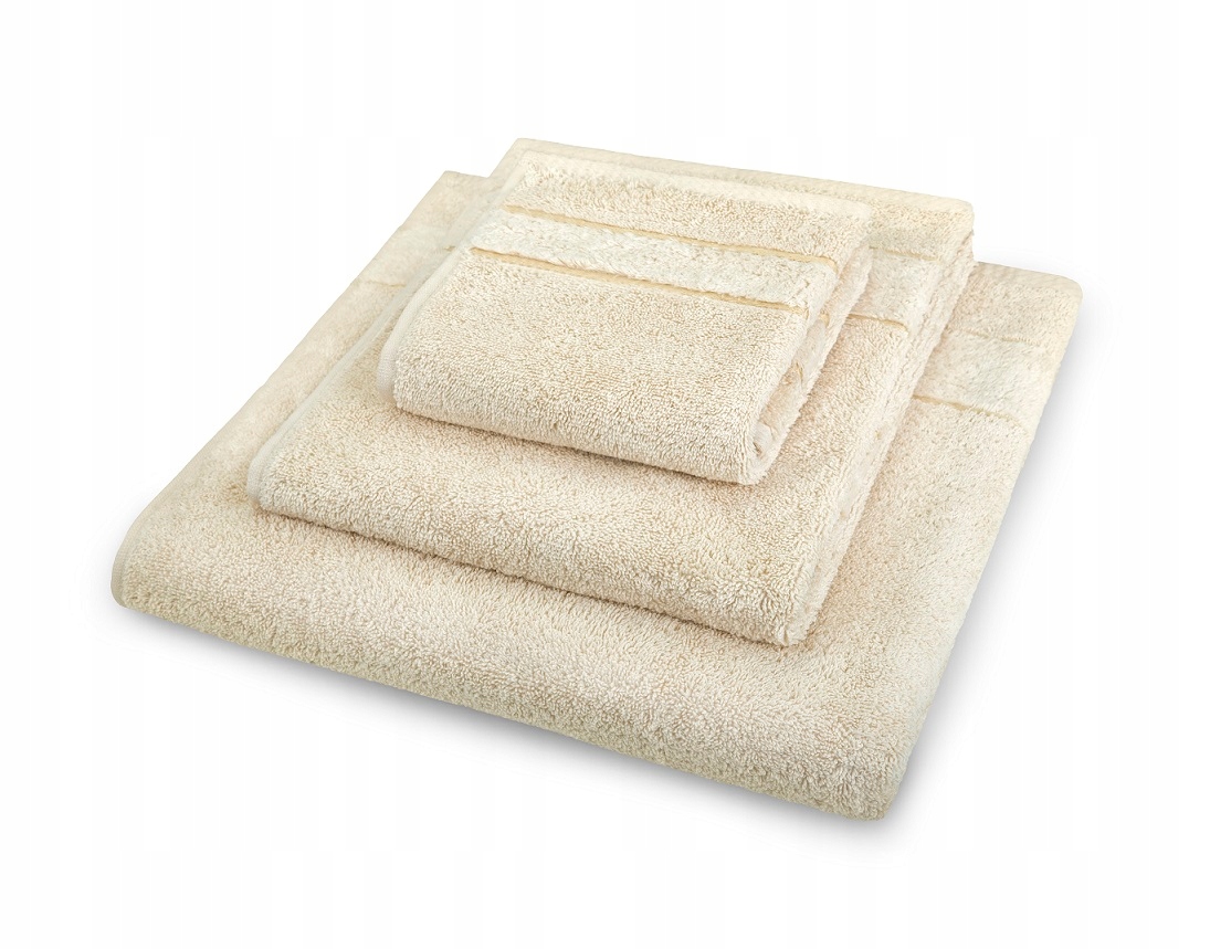 

Gruby ręcznik bawełniany beżowy Velvet 50x90cm