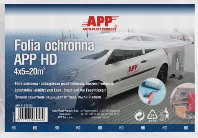 Folia ochronna APP HD 4m x 5m 20m2