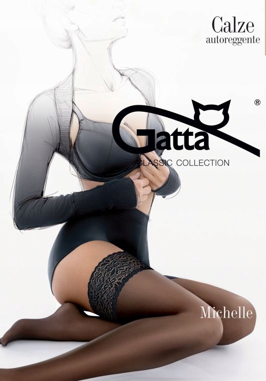 

Pończochy samonośne Gatta Michelle 01 Nero r. 3-4