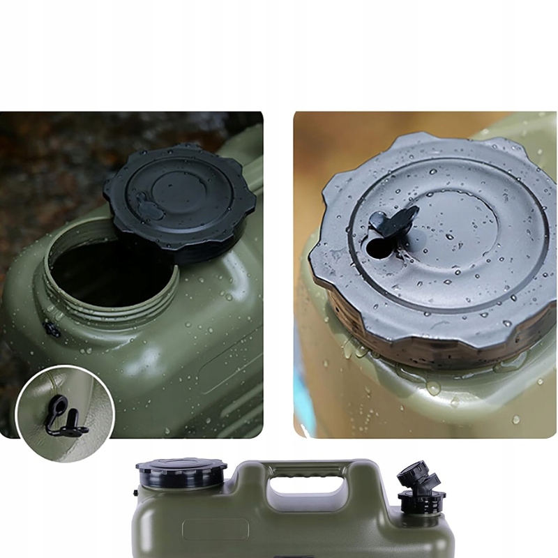 BUTELKA KANISTER NA WODĘ Z KRANEM I UCHWYTEM VIO PET-TG 11L - ZIELONY Rodzaj kanister