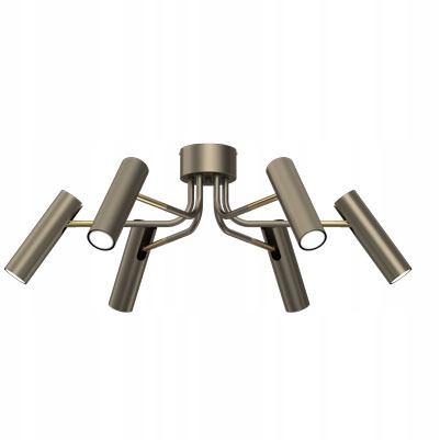 Luminex Axion stropná lampa 6xGU10 max 8W kovová titánová zlatá 94 cm