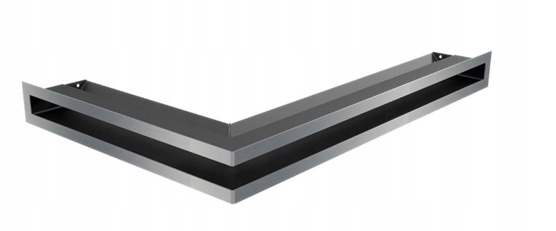 Rohová krbová mriežka Luft Slim rohová pravá 40x60x