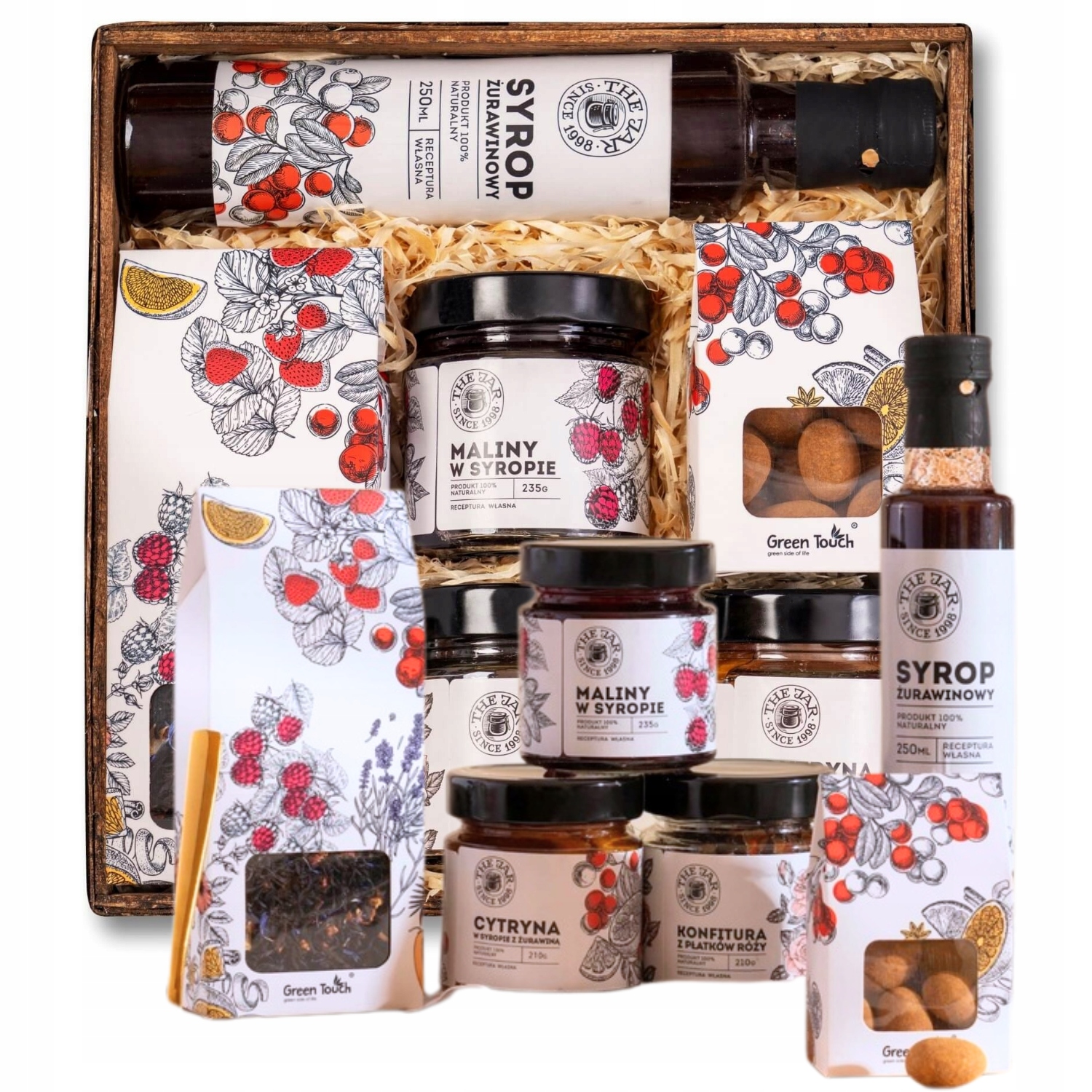 Kosz Prezentowy Zestaw Herbata Konfitury Na Wielkanoc Wielkanocny