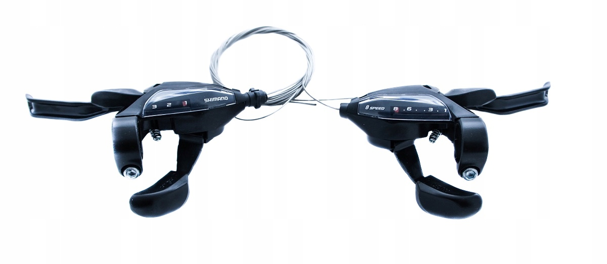 2x klamkomanetka Shimano ST-EF500 zestaw 3x8 prawa i lewa