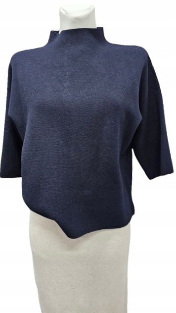 Krabicový Svetr S Viskózou Dolce PICCANTE-námořnická modrá Premium Italia