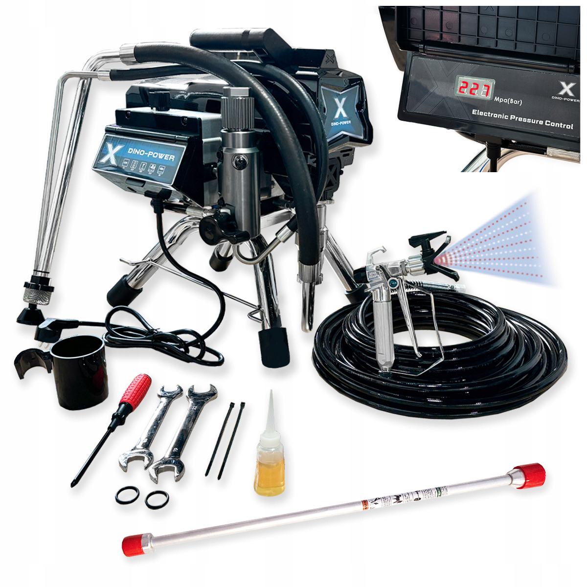 Malířský agregát DinoPower X32 2600W 227 bar Čerpadlo typu Graco