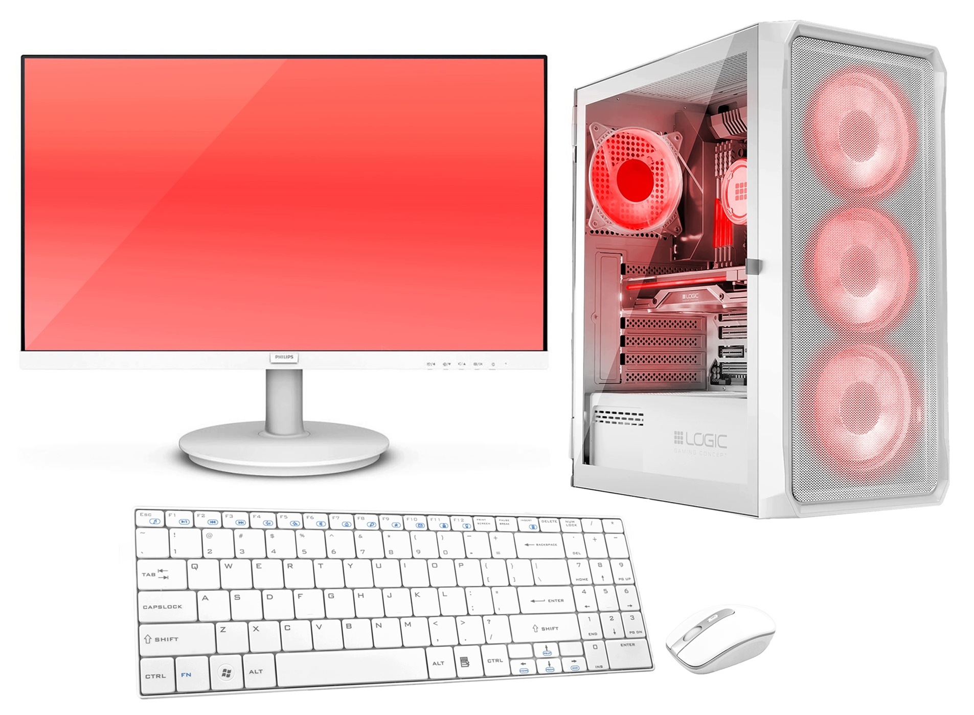 Vist Gaming Core i5 12400F Ram 32GB Rtx 5060 Ssd 1TB M.2 Wifi 24" W11