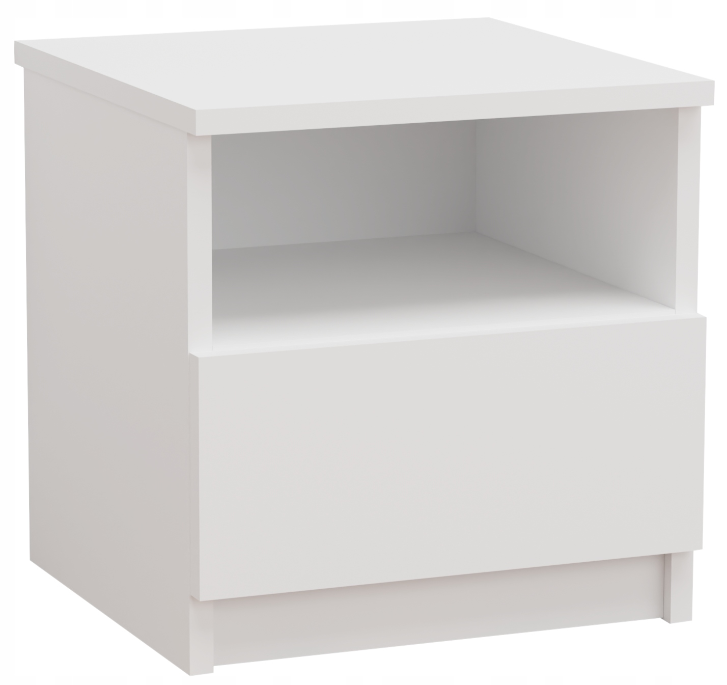 Szafka nocna komoda stolik 1 szuflada do sypialni 40 cm biała mat