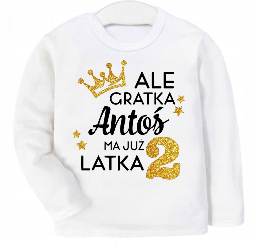 

Bluzka koszulka Ale gratka mam 2 latka Imię r 86