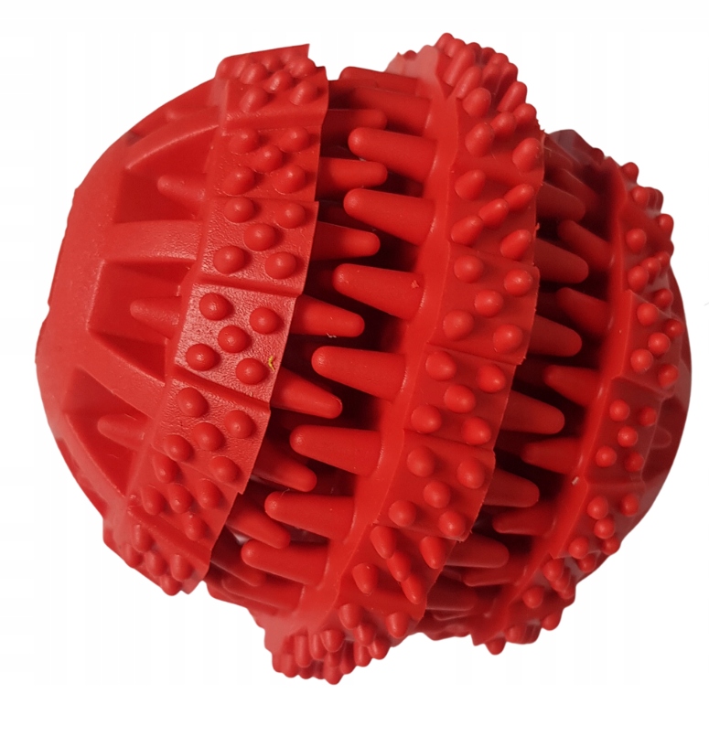 

Zabawki dla psa piłka dentystyczna czerwona 7 cm