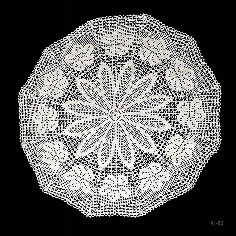 Serveta háček, krajka, ruční práce 82cm