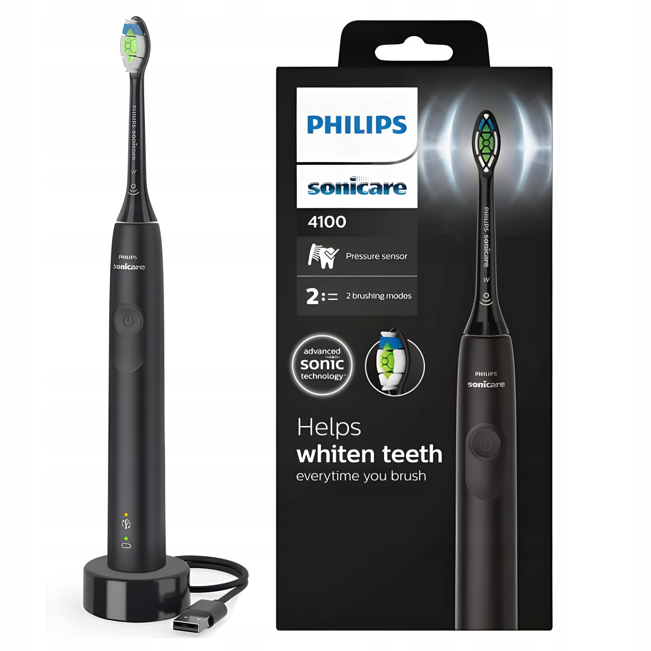 Soniczna Szczoteczka do Zębów Philips Sonicare Protective Clean 4100 Czarna