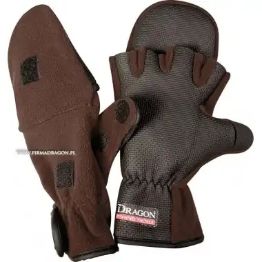 Rękawiczki Polar/Antypoślizgowe Dragon 5-Finger Cut/Nakładk Brązowe Tch-Re