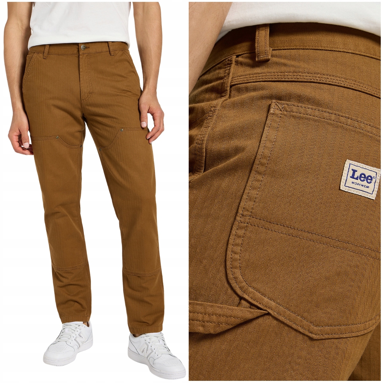Lee Double Knee Carpenter Buffalo Workwear volné bavlněné kalhoty W34 L32