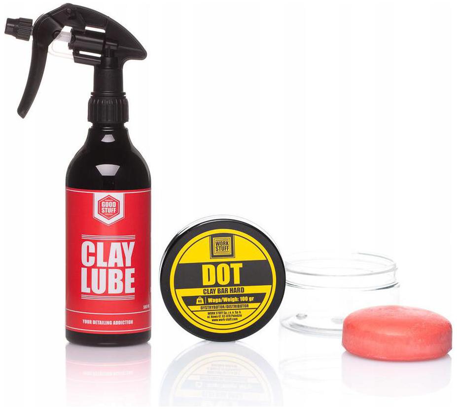 GOOD STUFF CLAY LUBE 500 + WORK DOT CLAY BAR 100g