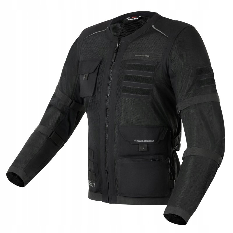 Textilná Bunda Rebelhorn Brutale Black Xs