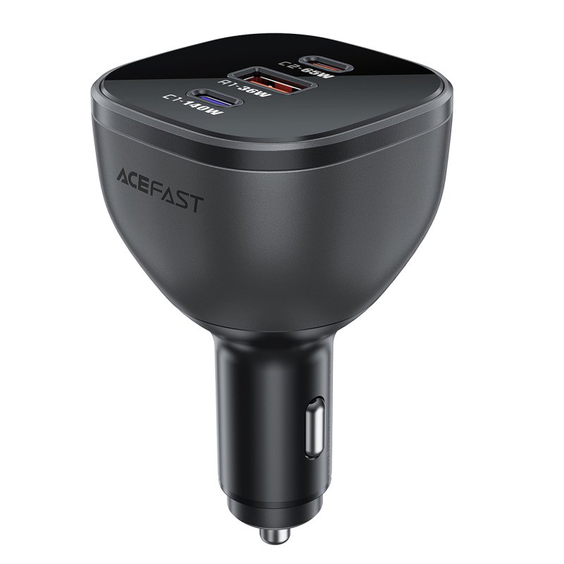 Nabíjačka do auta B14 165W 2x Usb-c 1x Usb-a čierna