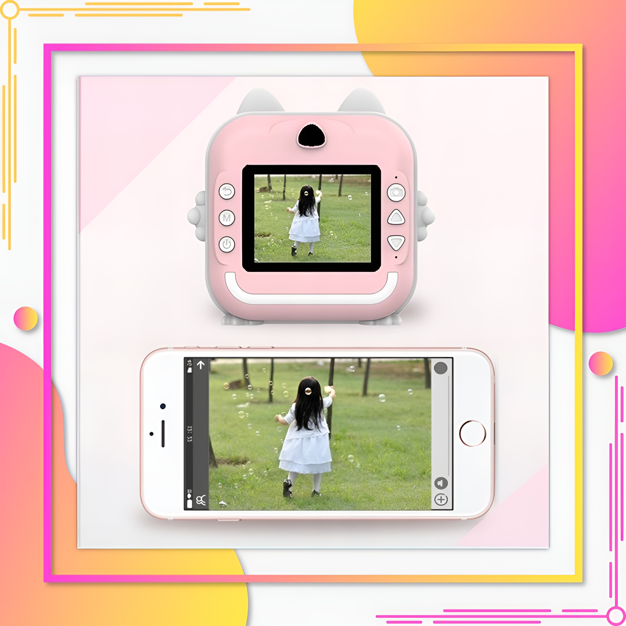 APARAT NATYCHMIASTOWY DLA DZIECI DRUKUŚ DRUKARKA Z KARTA 32GB + 3 ROLKI Marka ZeeTech