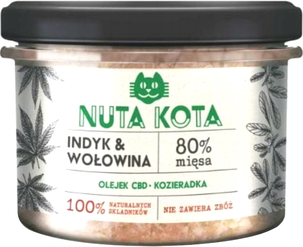 Levně 5 x Nuta Kota Krůta Hovězí maso 200 g mokré krmivo pro kočky