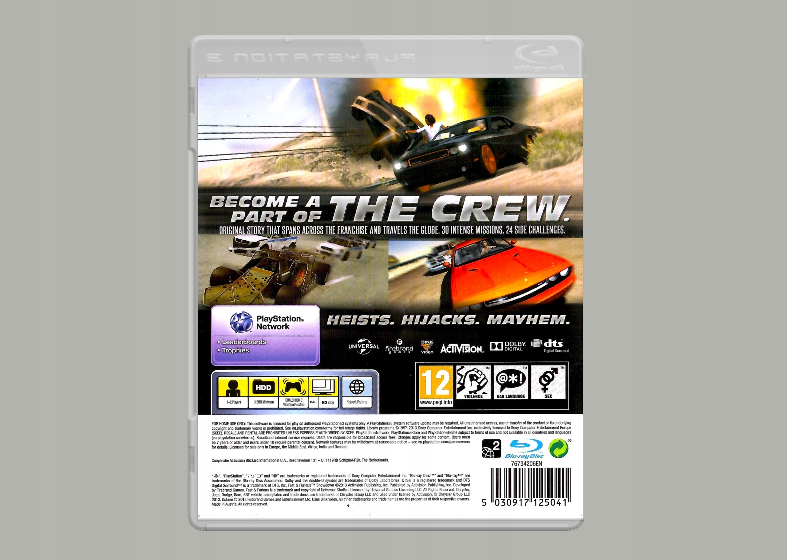 gra na PS3 FAST & FURIOUS SHOWDOWN sprawdź jak stać się SZYBKIM I WŚCIEKŁYM Tematyka wyścigi