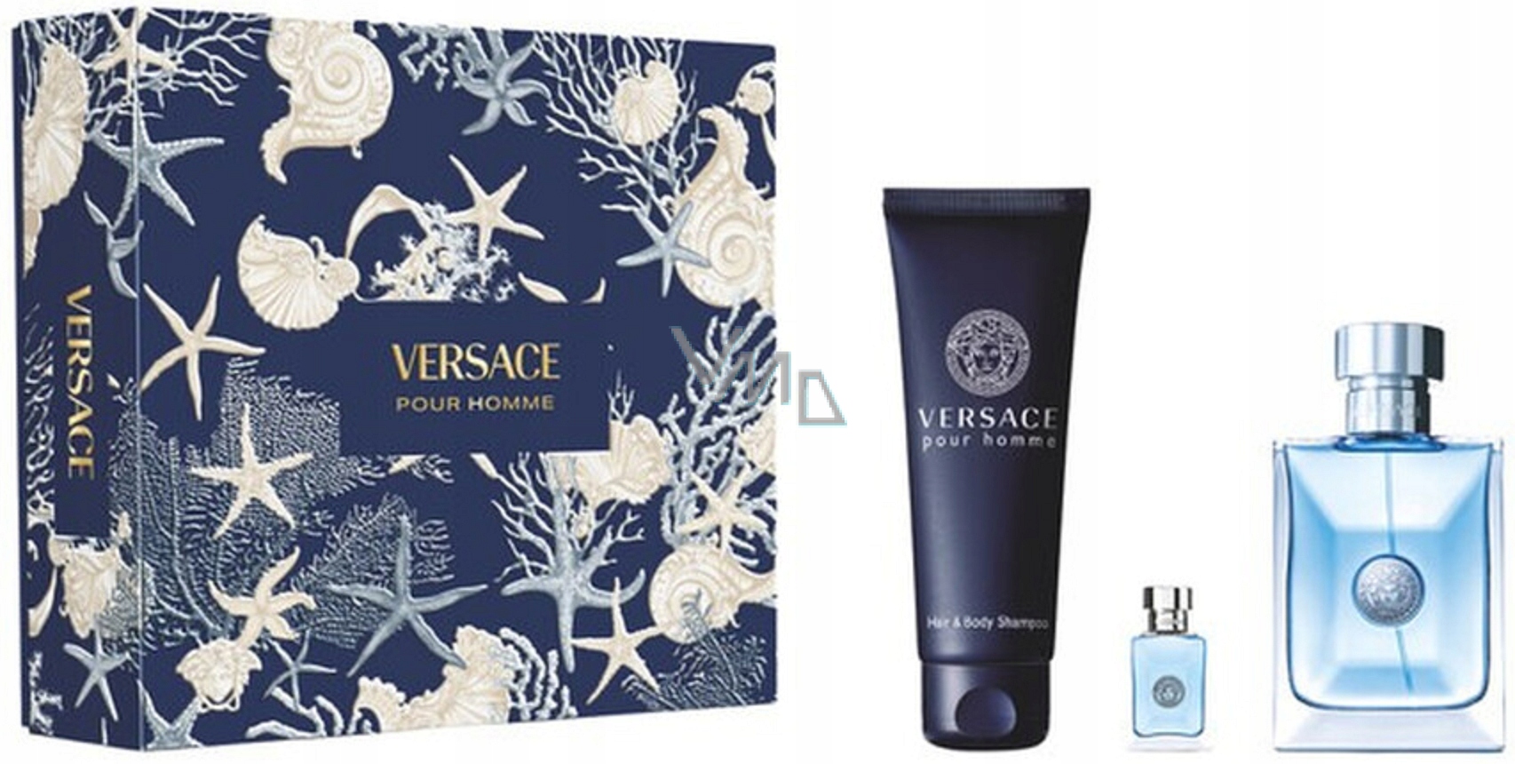 Versace Pour Homme toaletní voda 100 ml sprchový gel na tělo i vlasy 150