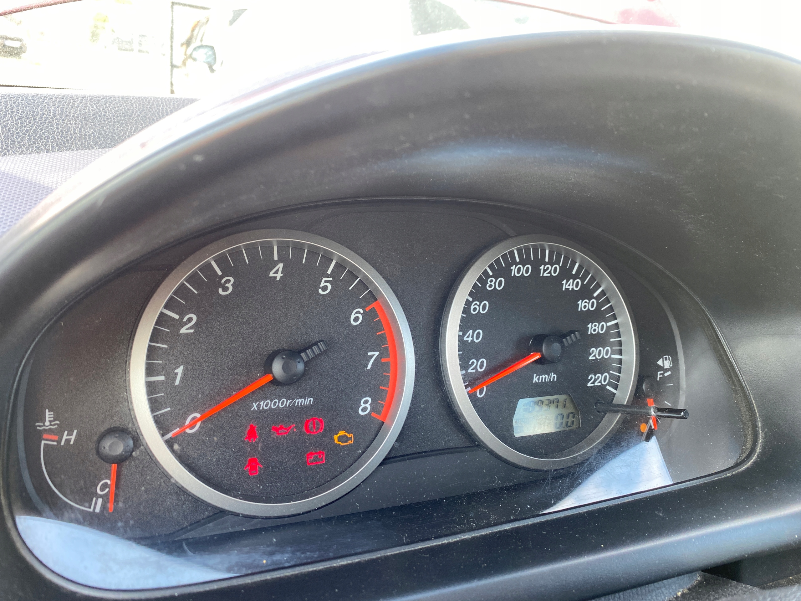 dials dials tachometer 1.4 16V Mazda 2 1 and FL 02-07 przebieg 189 371km