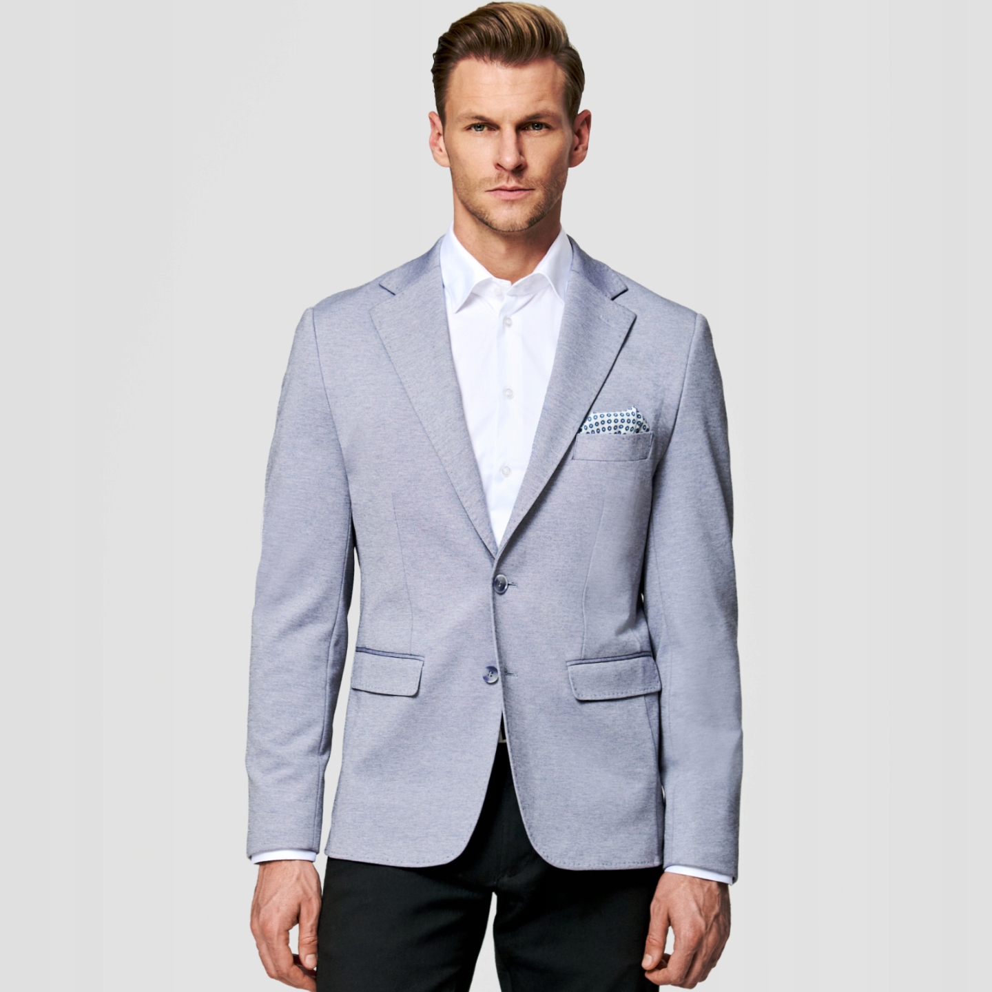 Modré sako Slim Fit Pako Lorente vel