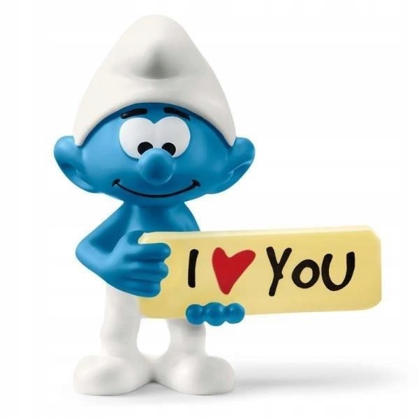 

Smerf Z Napisem I Love You, Schleich