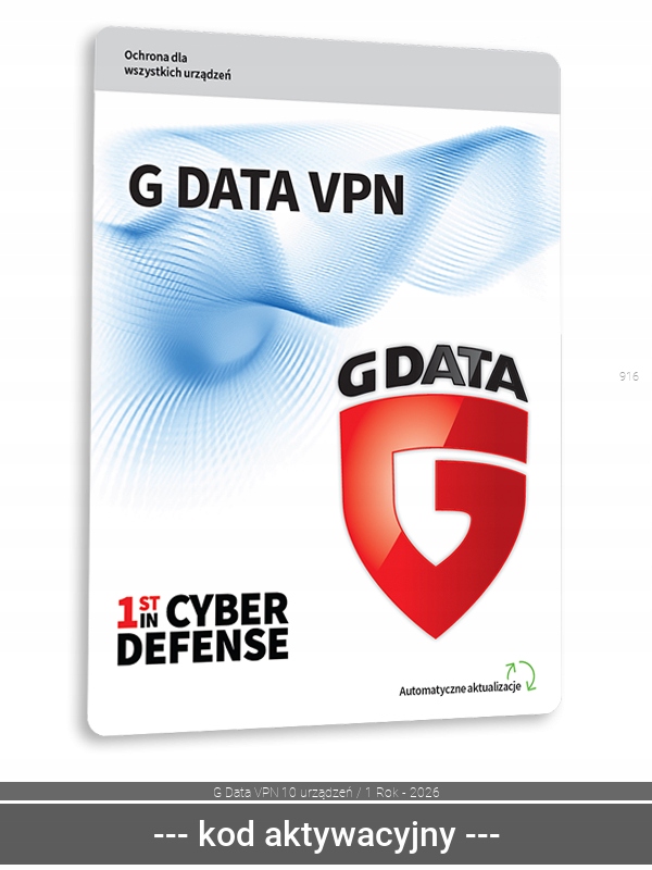 G Data GData VPN 2026 10 st. / 12 miesięcy ESD