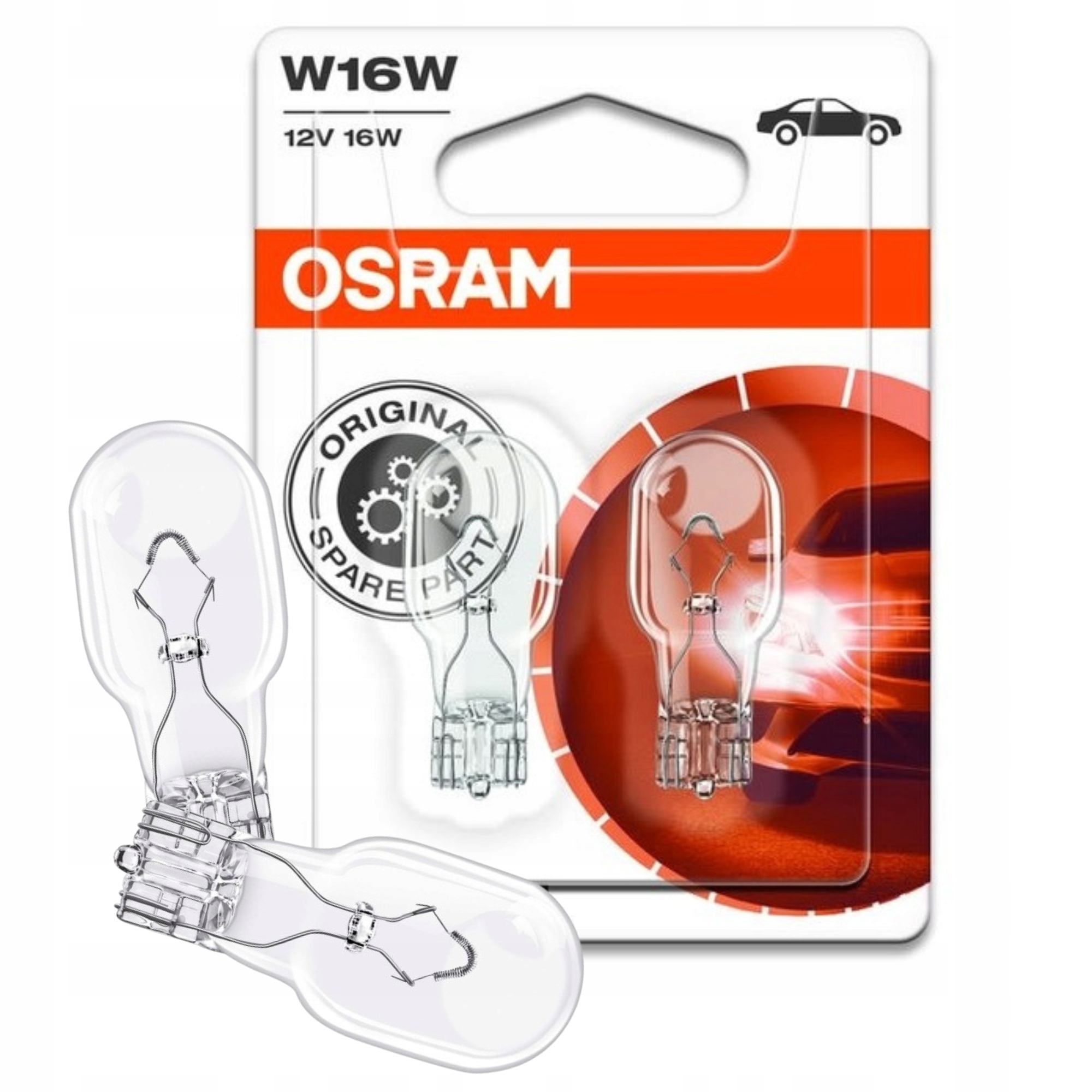 

Żarówka samochodowa Osram W16W 12V 16W 2szt.