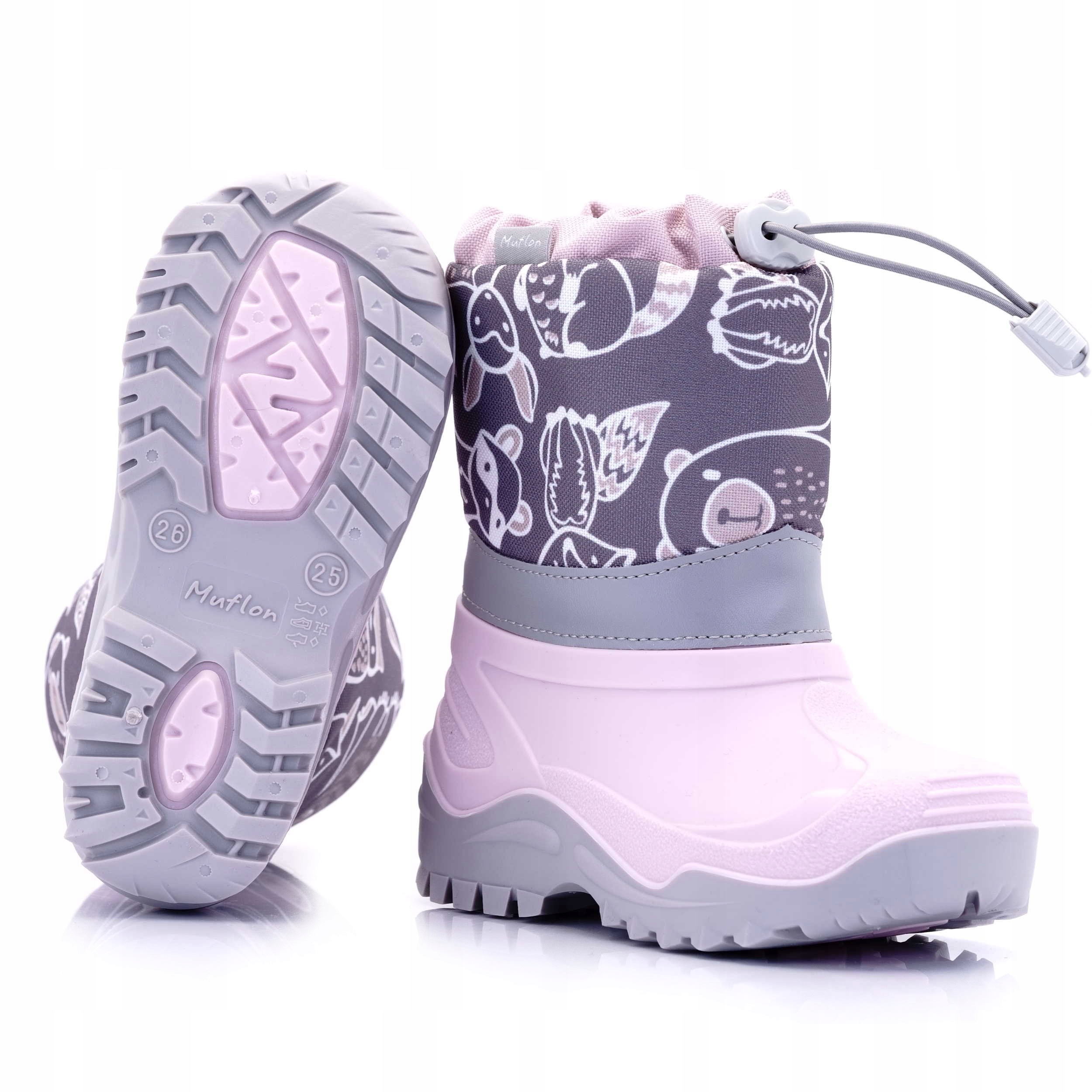 Renbut Muflon ŚNIEGOWCE BUTY DZIECIĘCE WEŁNA 21/22