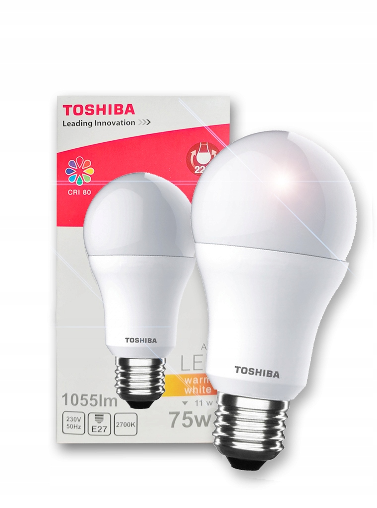 

**żarówka Led Toshiba 11W 1055m Barwa Ciepła**