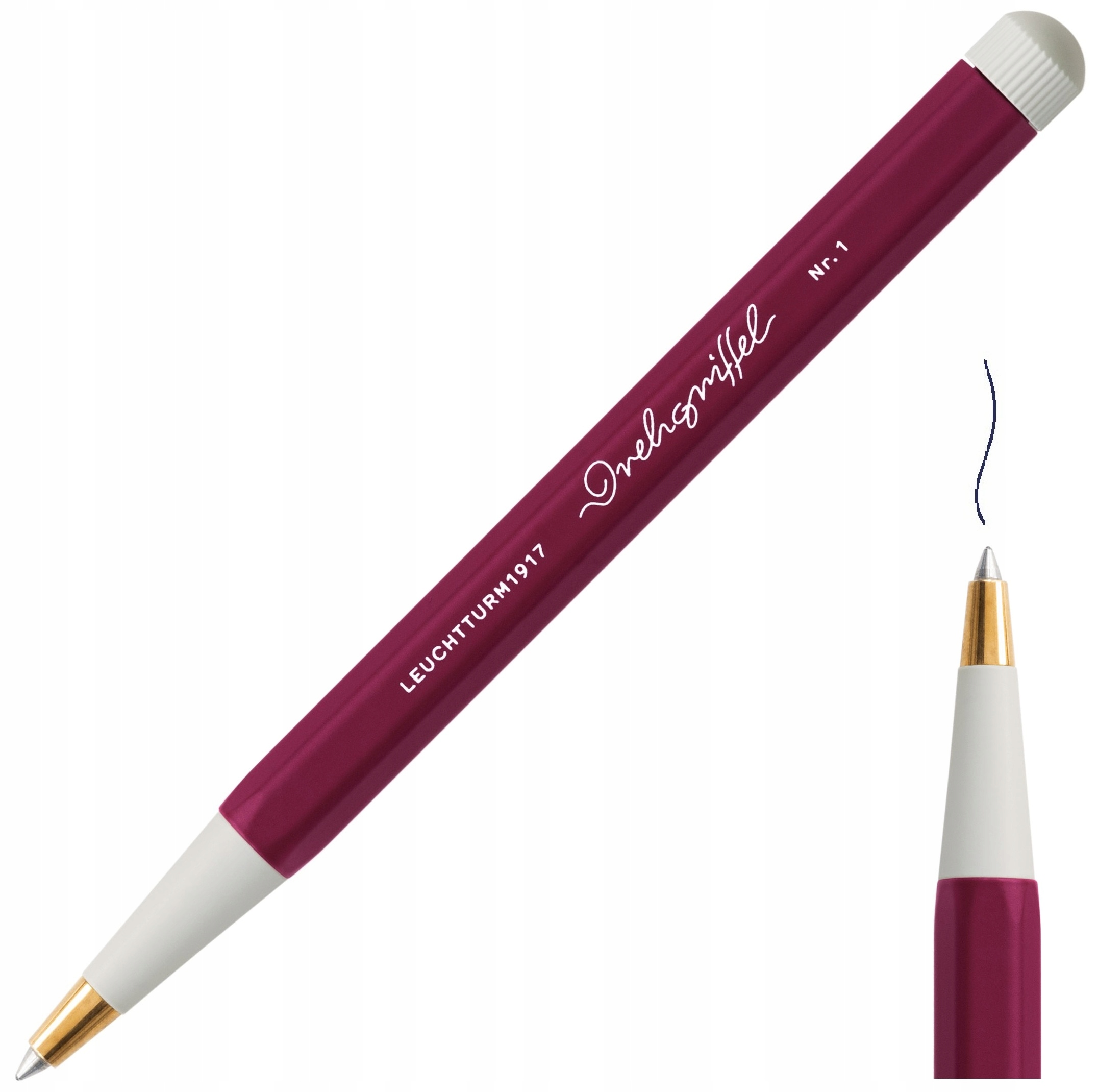 LEUCHTTURM1917 Długopis obrotowy twist na wkłady Drehgriffel Bordowy