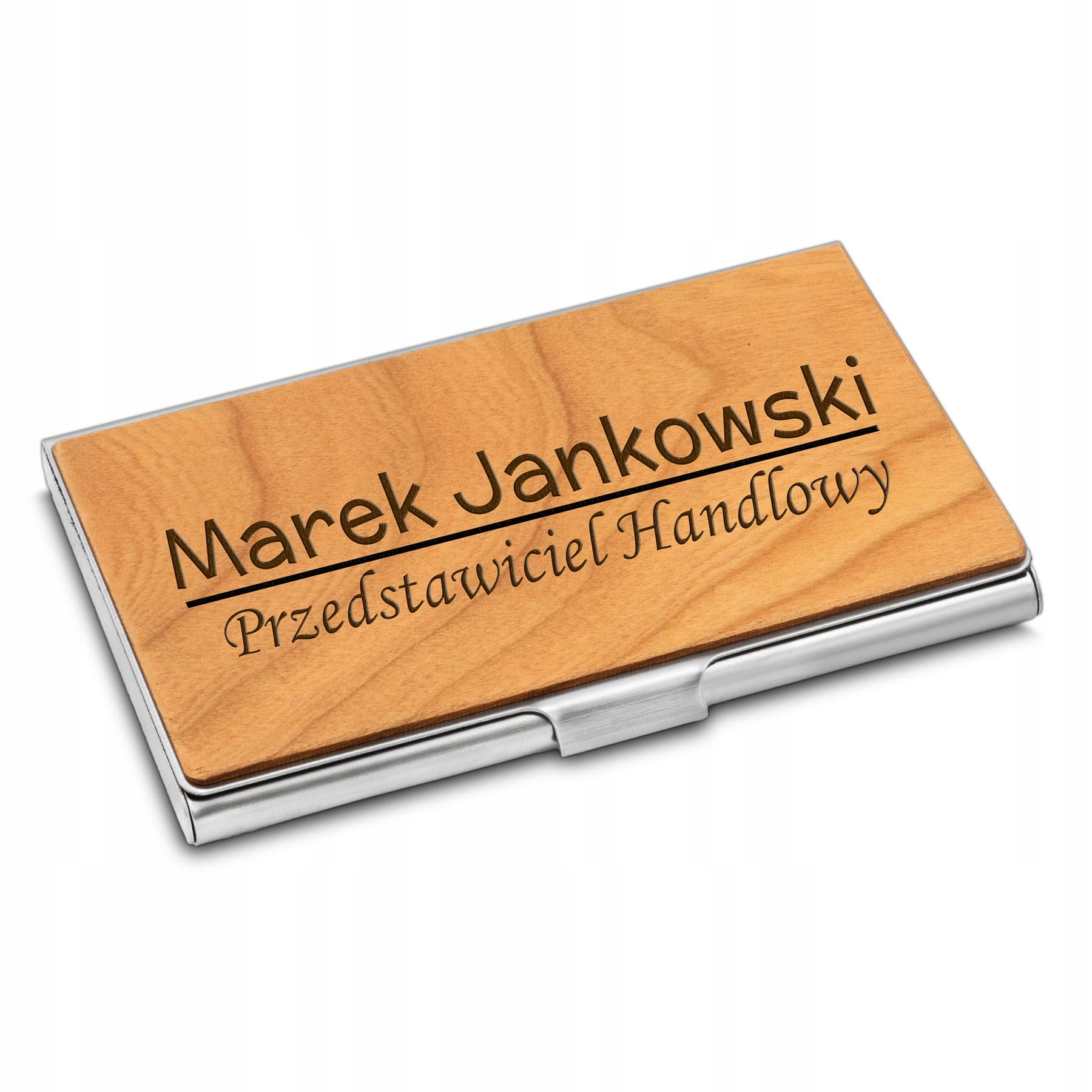 

Wizytownik Drewniany z Grawerem